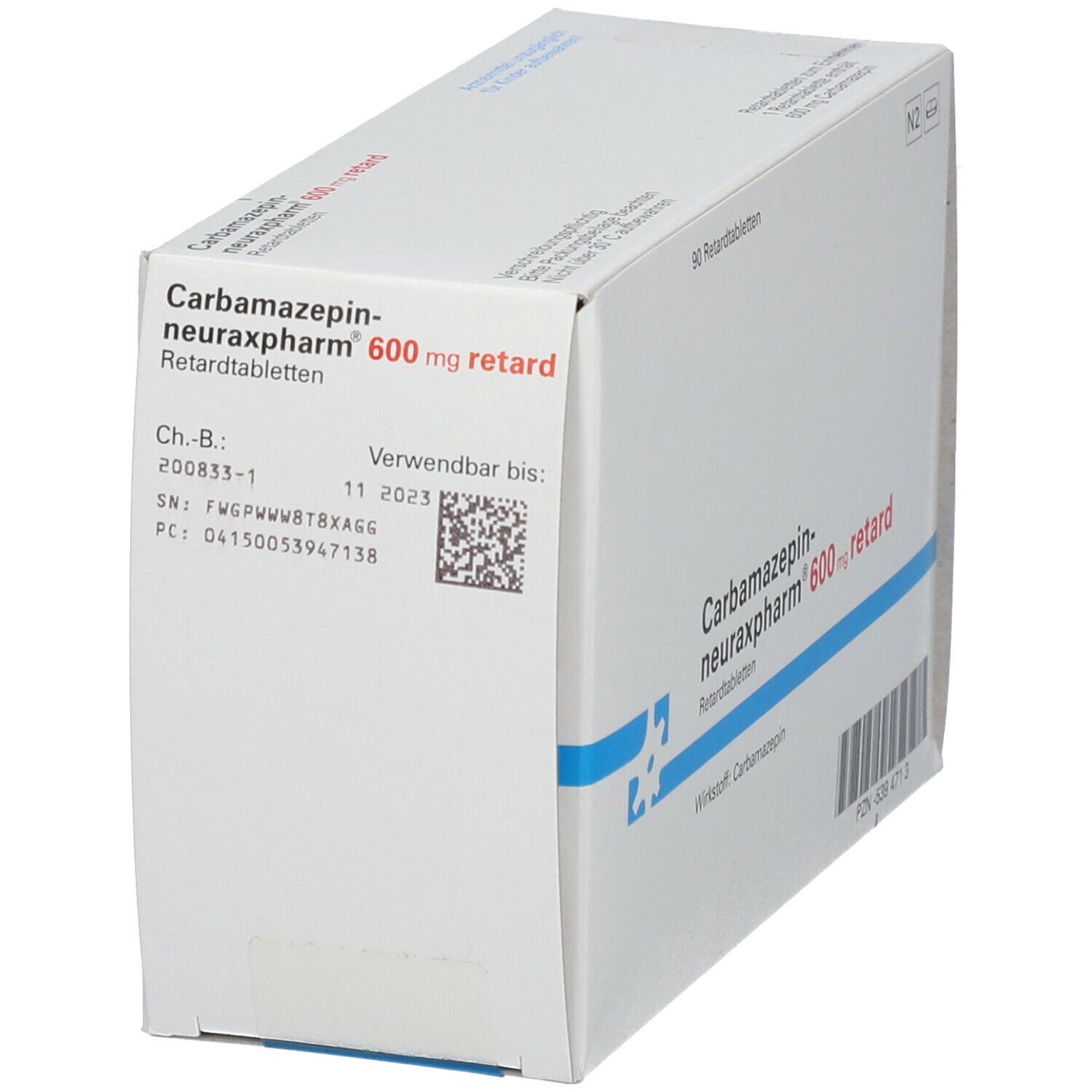 Carbamazepin-neuraxpharm® 600 mg retard