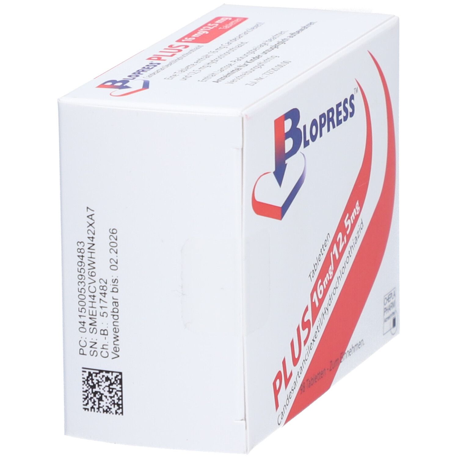 Blopress 16 mg Plus 12,5 Tabletten 98 St