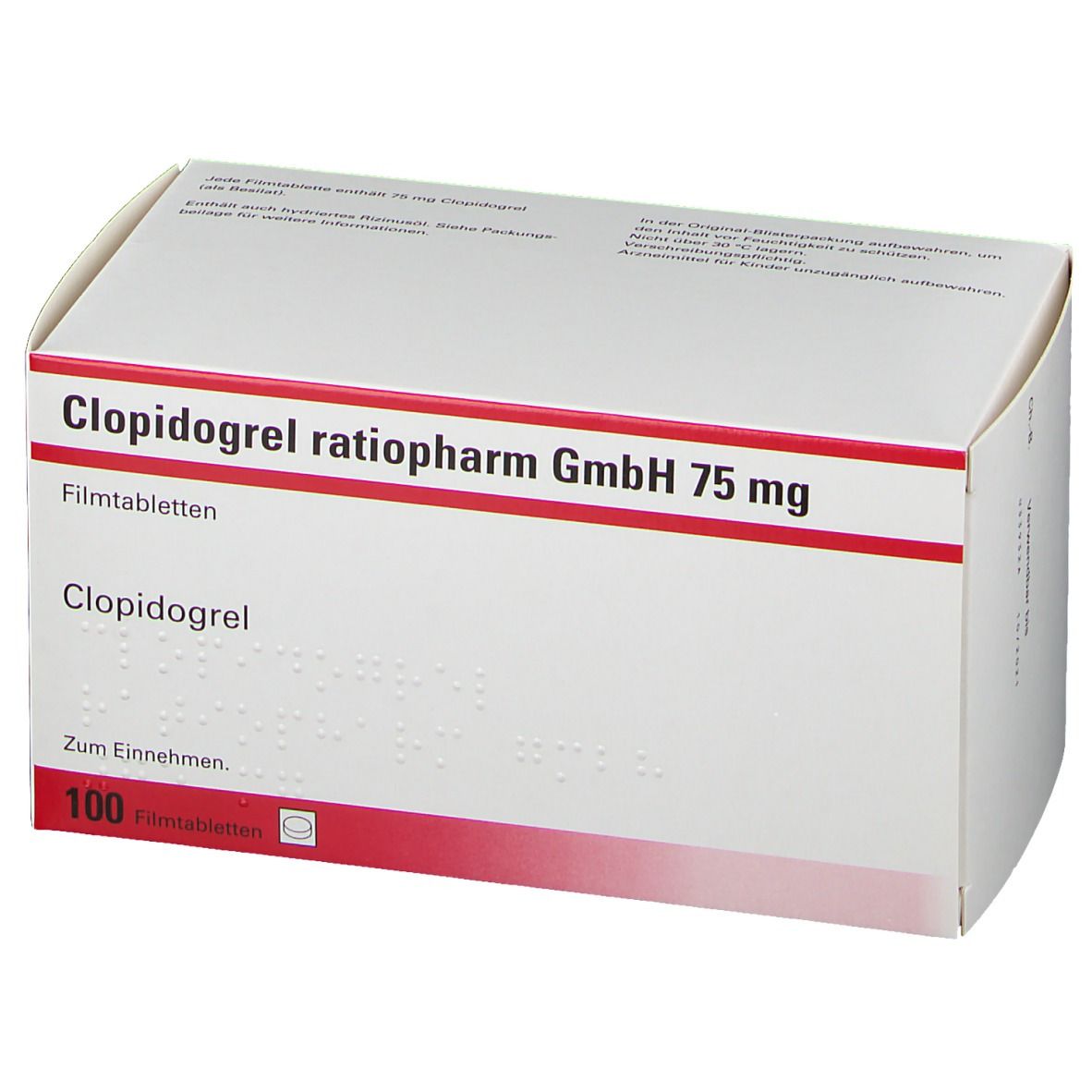 Clopidogrel ratiopharm® 75 mg Filmtabletten