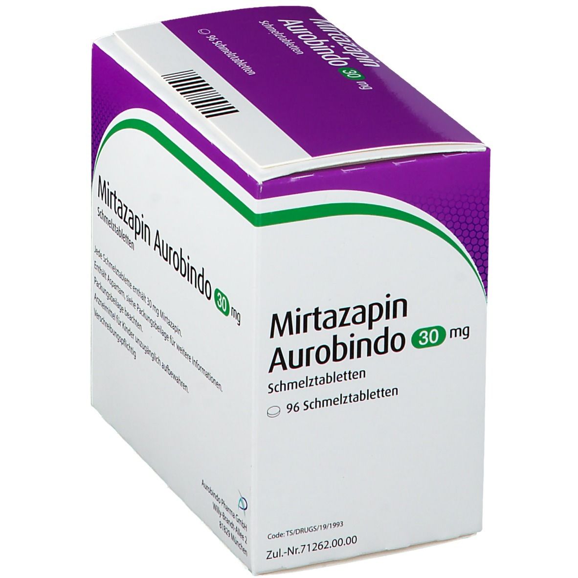 Mirtazapin AL 30 mg Schmelztabletten 96 St