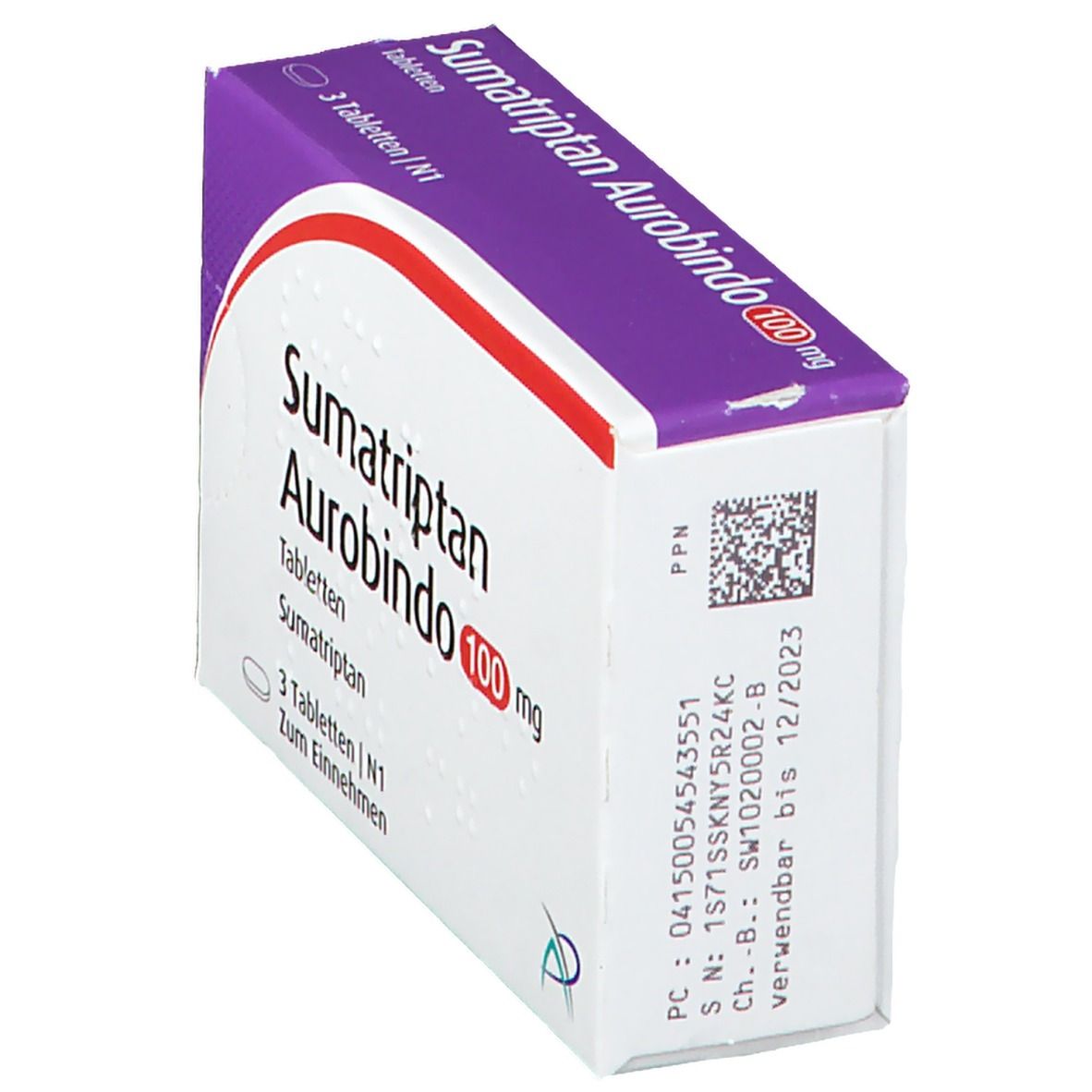 Sumatriptan Aurobindo 100 mg Tabletten 3 St