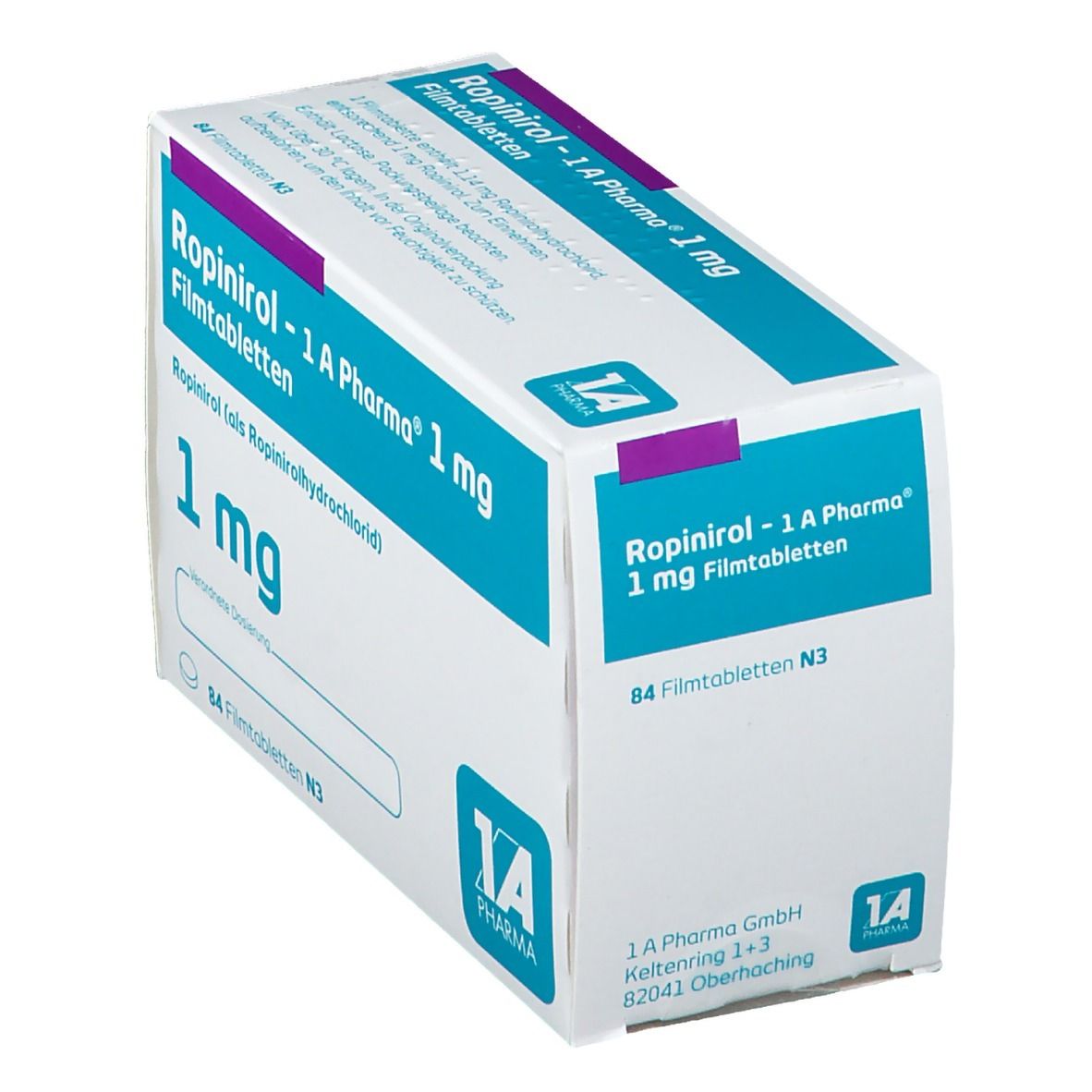 Ropinirol-1A Pharma 1 mg Filmtabletten 84 St