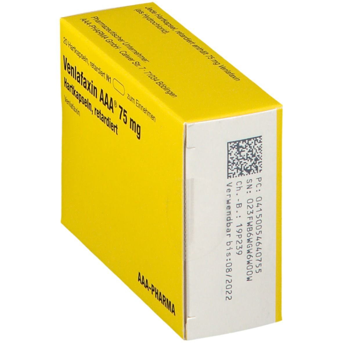 Venlafaxin AAA® 75Mg a