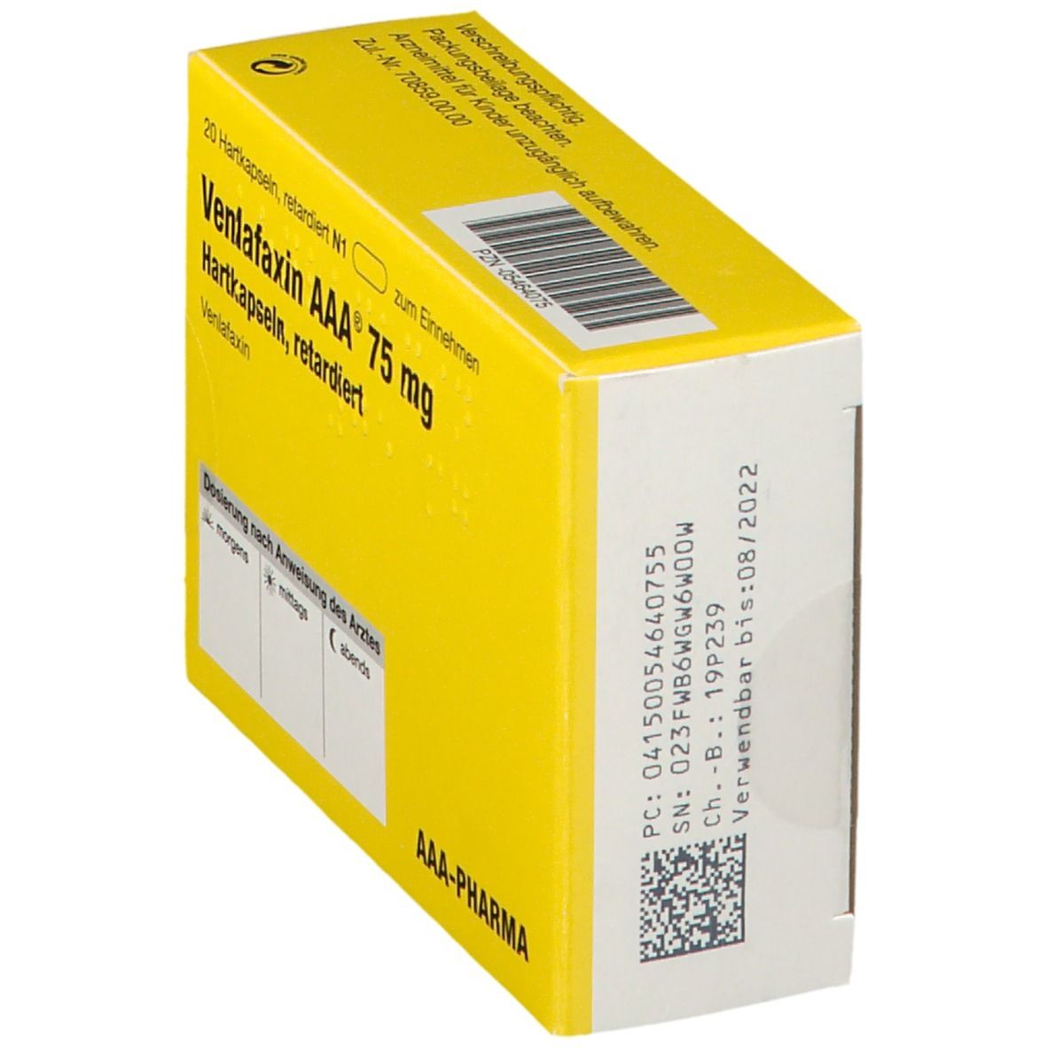 Venlafaxin AAA® 75Mg a