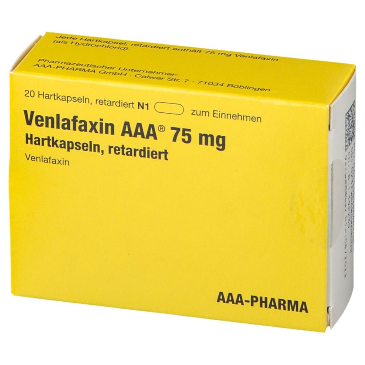 Venlafaxin AAA® 75Mg a