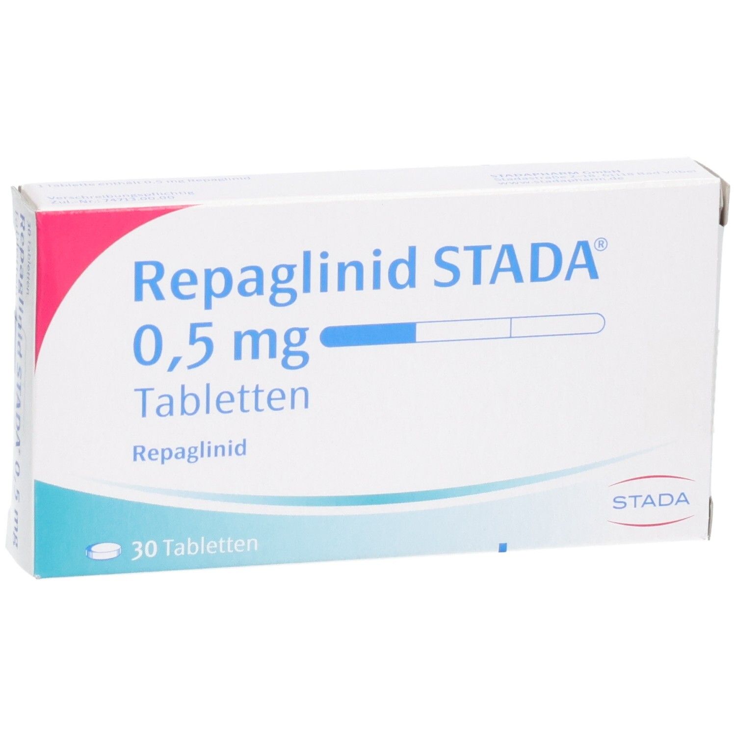 Repaglinid STADA 0,5 mg Tabletten, 30 Stück.