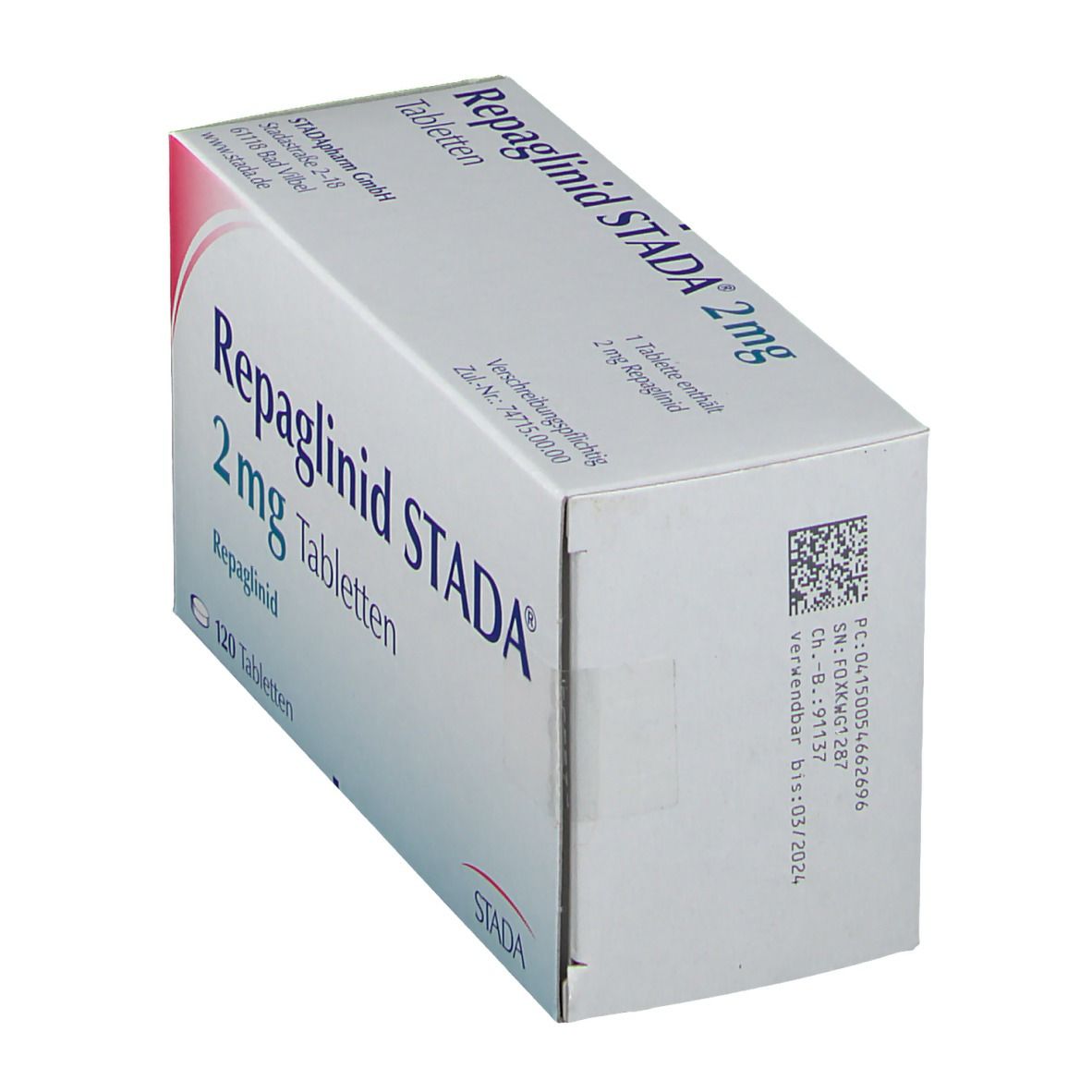 Repaglinid Stada 2 mg Tabletten 120 St