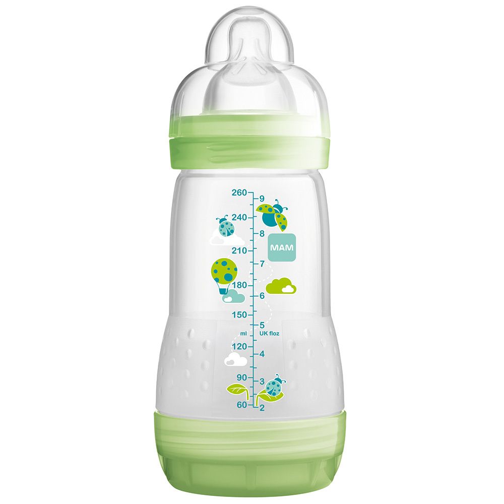 MAM Easy Start Anti-Colik Babyflasche 260ml mit MAM Silikonsauger 1, ab 0 Monate