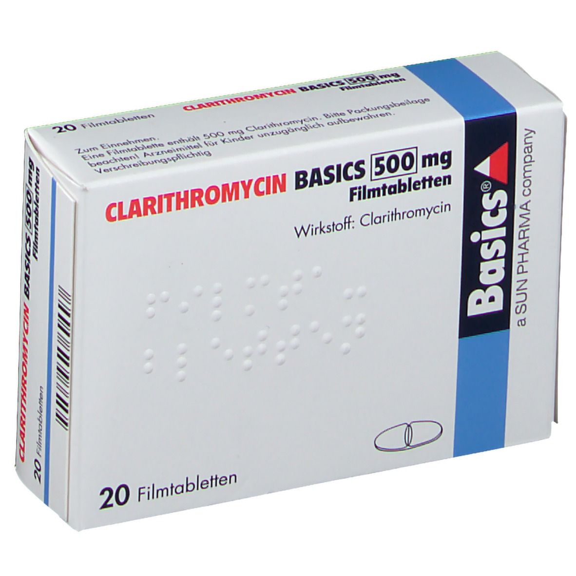 CLARITHROMYCIN BASICS 500 mg