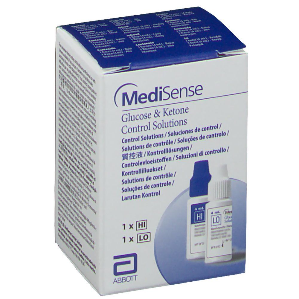 MediSense  Kontrolllösung Glukose + Ketone H/L