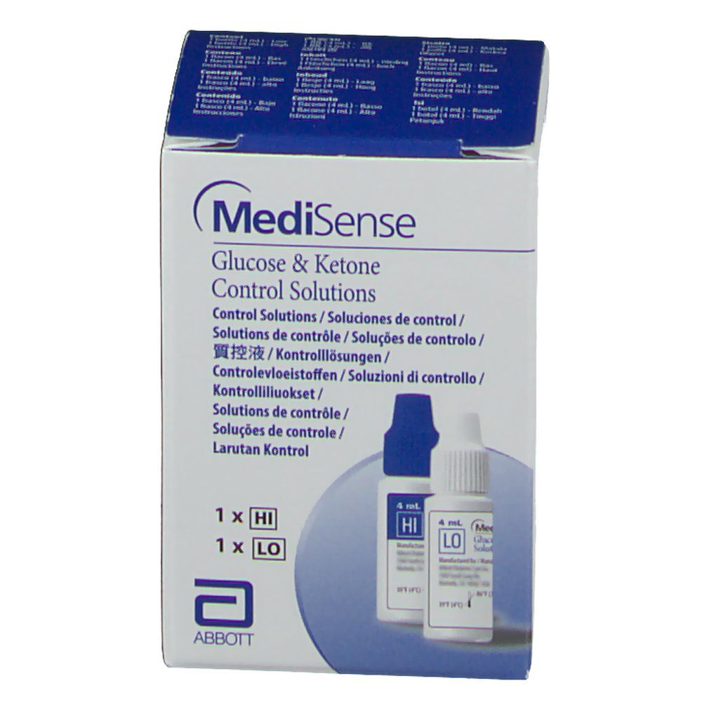 MediSense  Kontrolllösung Glukose + Ketone H/L