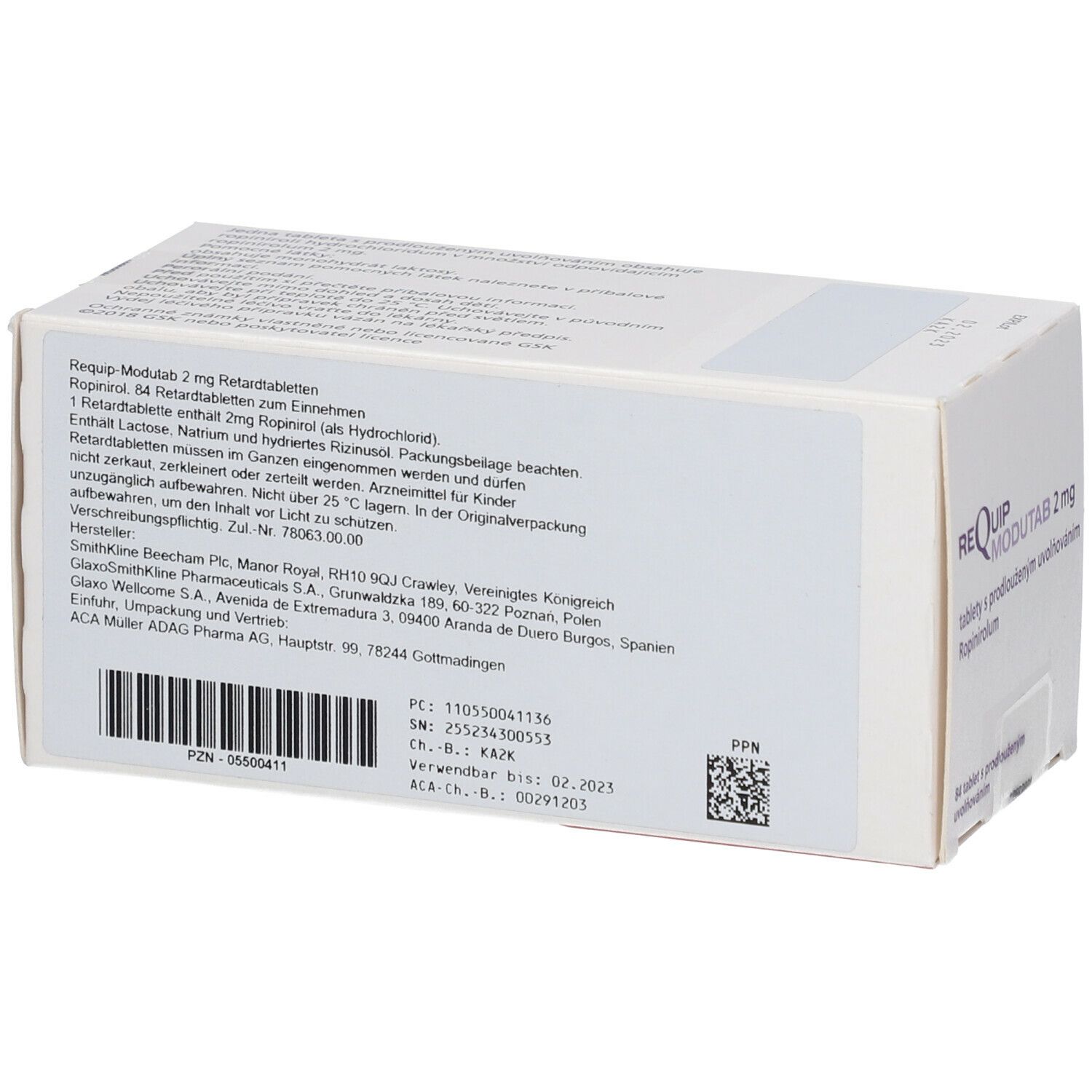 Requip-Modutab 2 mg Retard