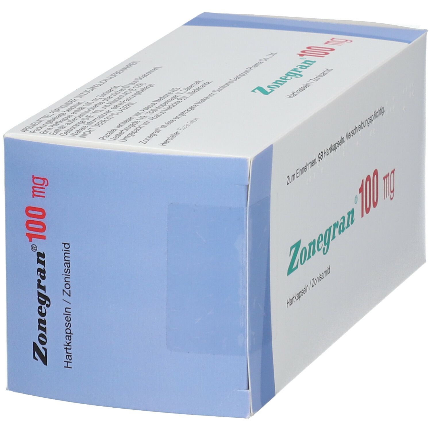 Zonegran 100 mg Hartkapseln 98 St