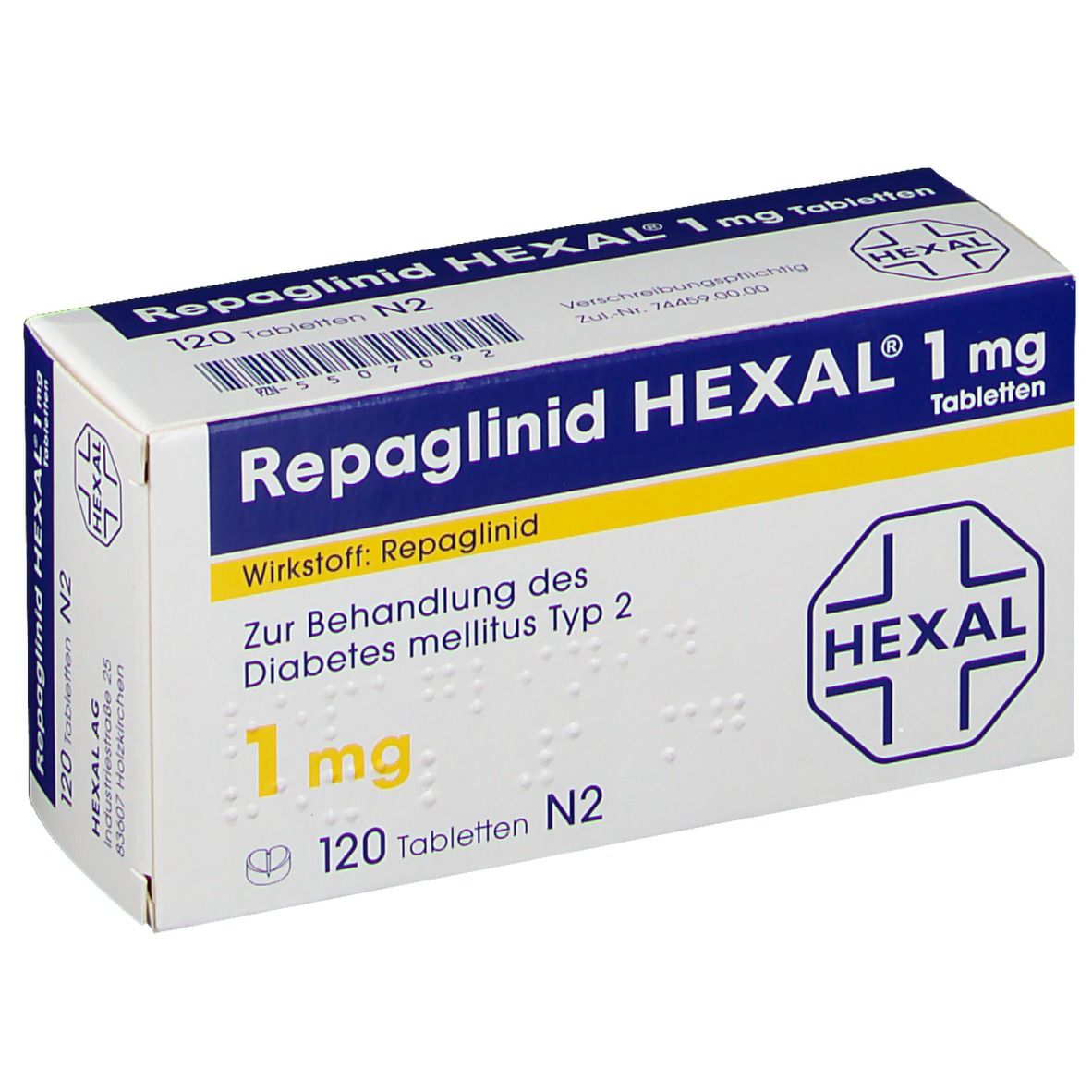 Repaglinid Hexal 1 mg Tabletten