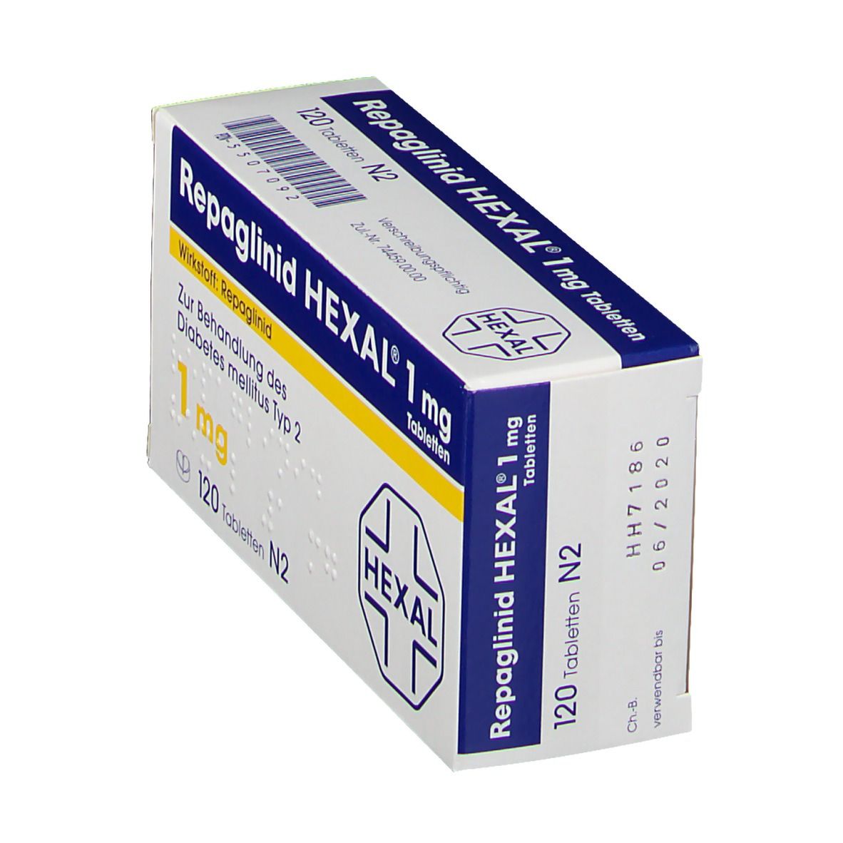 Repaglinid Hexal 1 mg Tabletten
