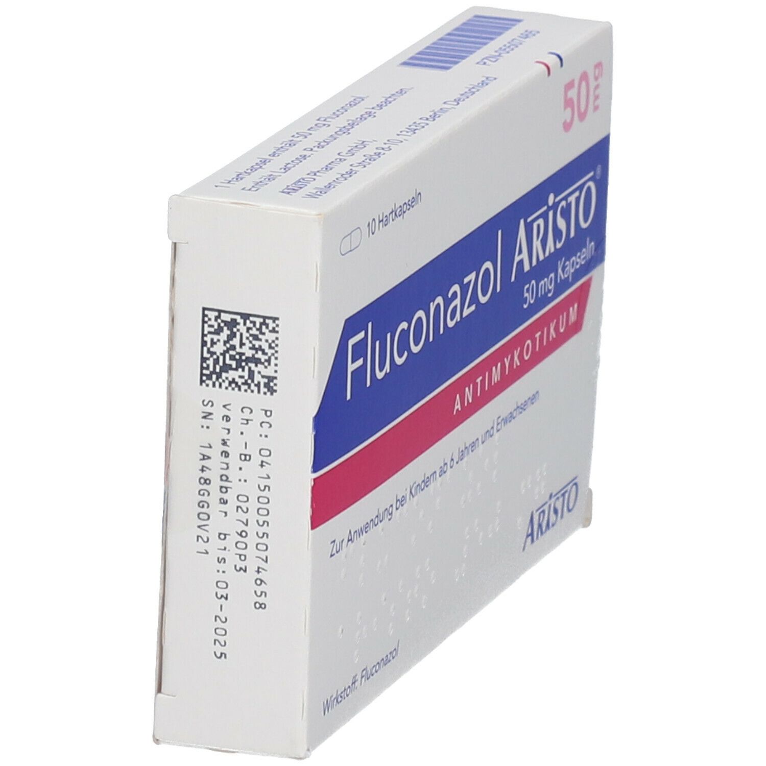 Fluconazol Aristo 50 mg Kapseln 10 St Hartkapseln