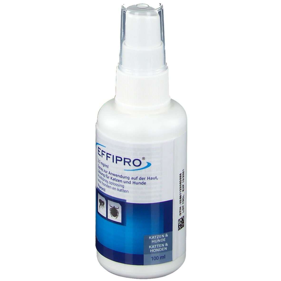 Effipro 2,5 mg/ml Spray z.Anw.a.d.Haut f.Hund/Kat. 100 ml