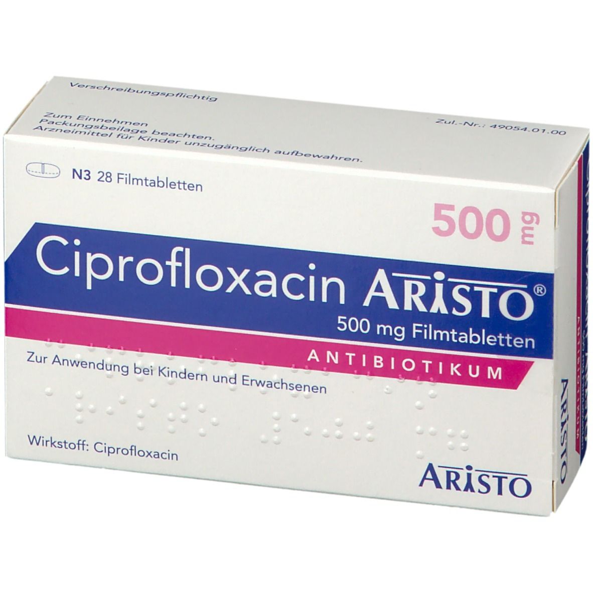 antibiotika ciprofloxacin mit pille