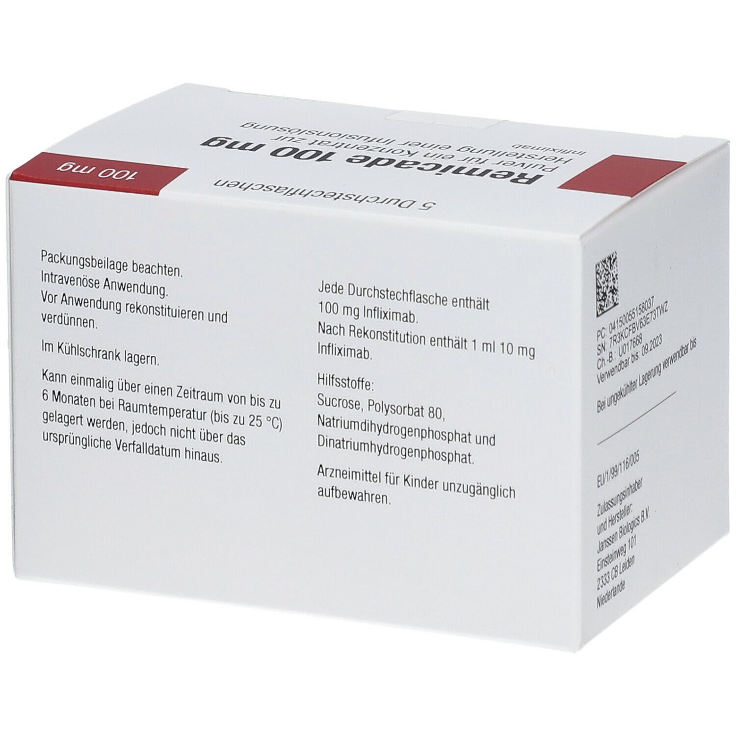 REMICADE 100 mg Plv.f.e.Konz.z.Her.e.Inf.-L.Dsfl.