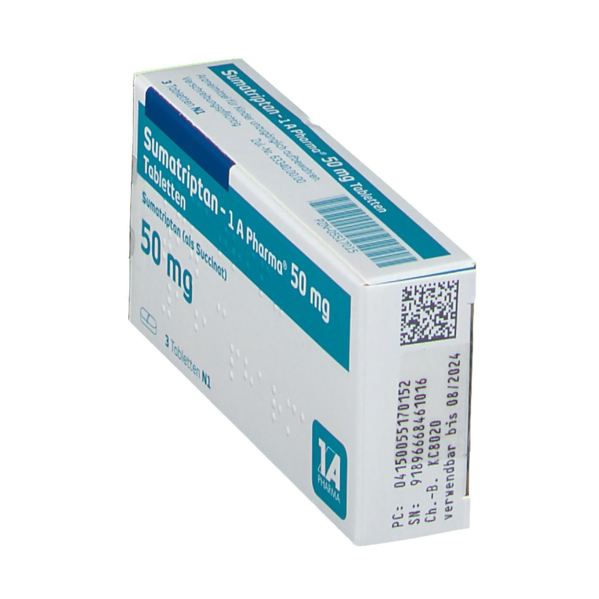 Sumatriptan-1A Pharma 50 mg Tabletten 3 St