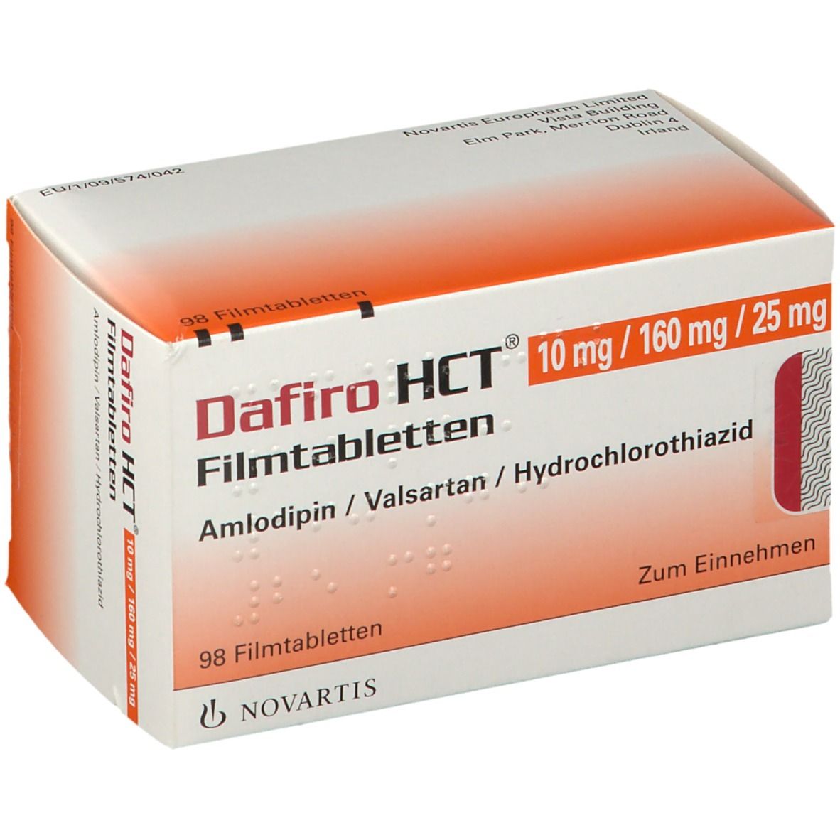 Dafiro HCT® 10 mg/160 mg/25 mg
