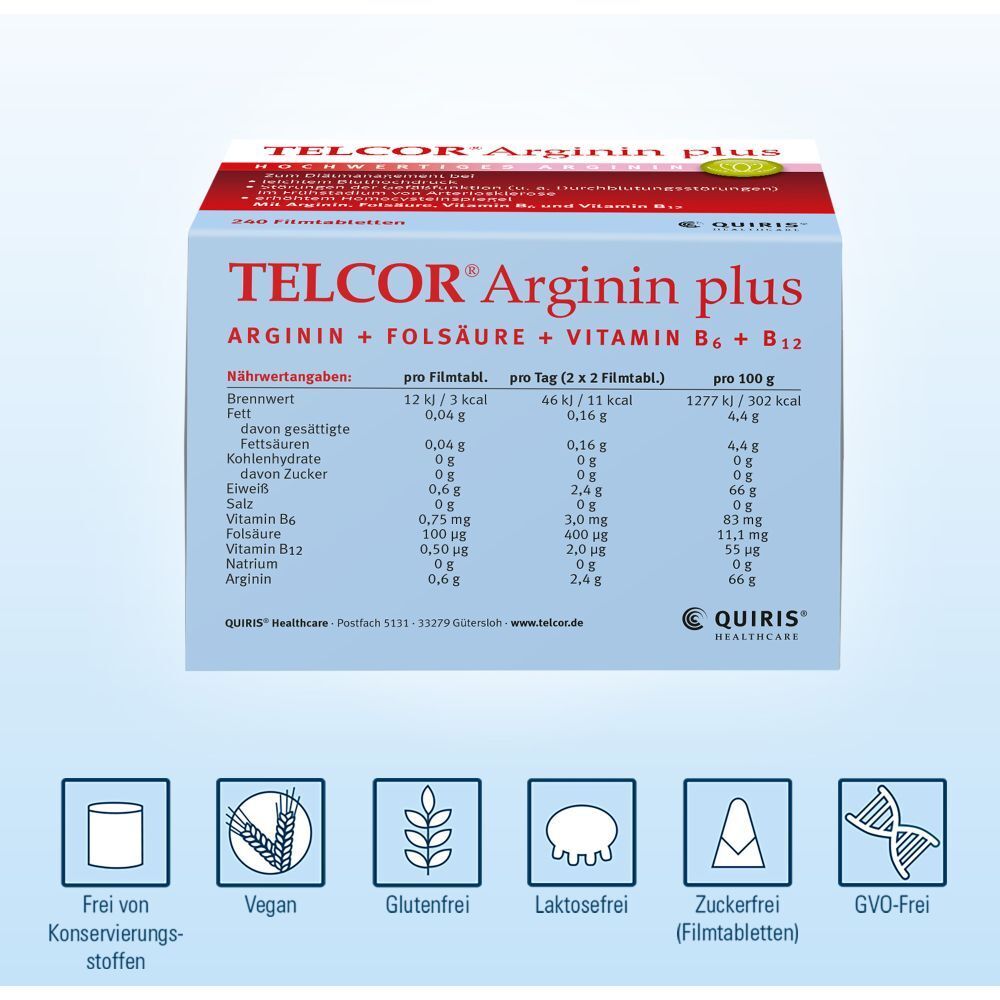 Telcor Arginin plus Btl. Granulat 30 St