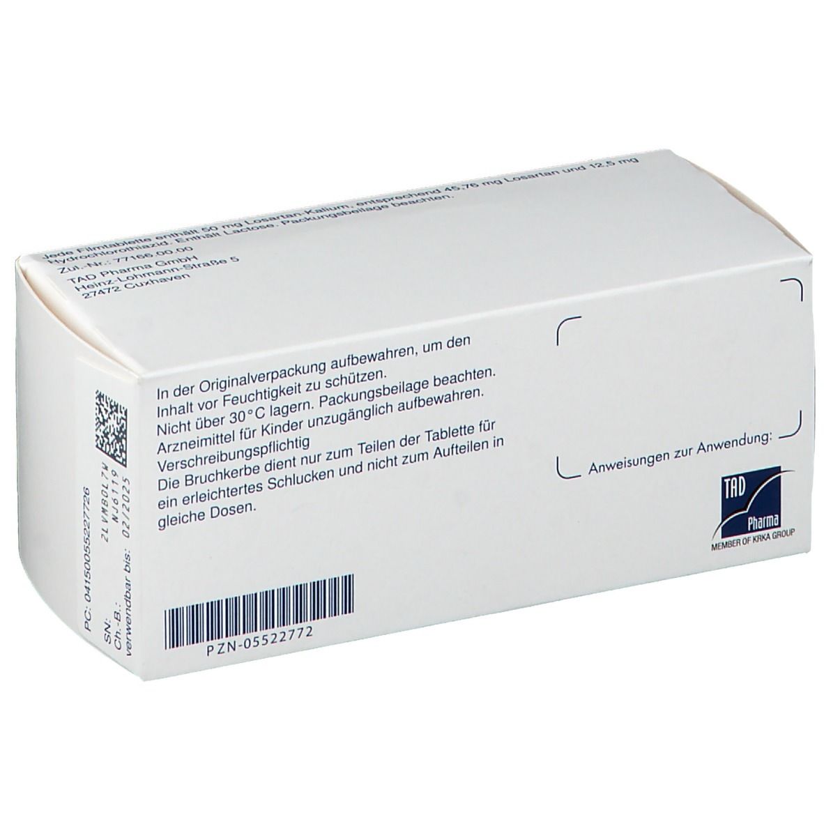 Losartan-Kalium HCTad® 50 mg/12,5 mg