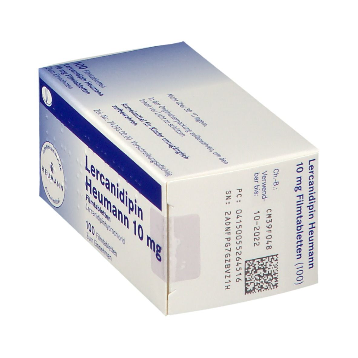 Lercanidipin Heumann 10 mg Filmtabletten 100 St