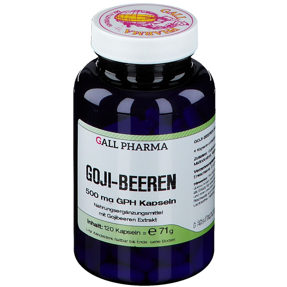 GALL PHARMA Goji-Beeren 500 mg GPH Kapseln