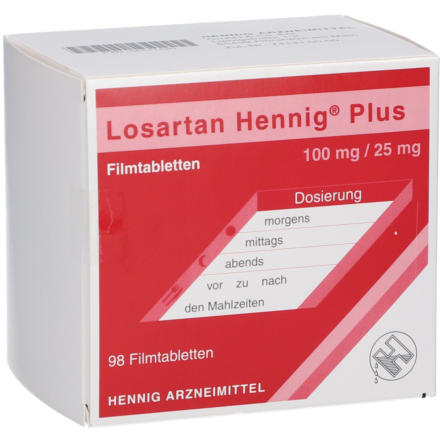 Losartan Hennig® Plus 100 mg/25 mg