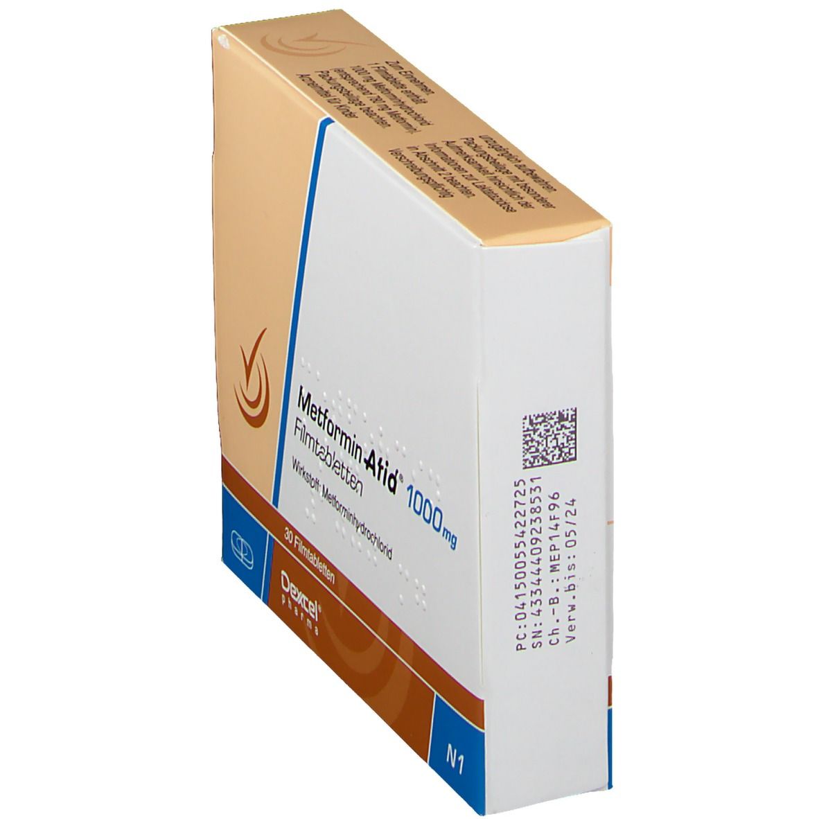 Metformin Atid 1.000 mg Filmtabletten 30 St