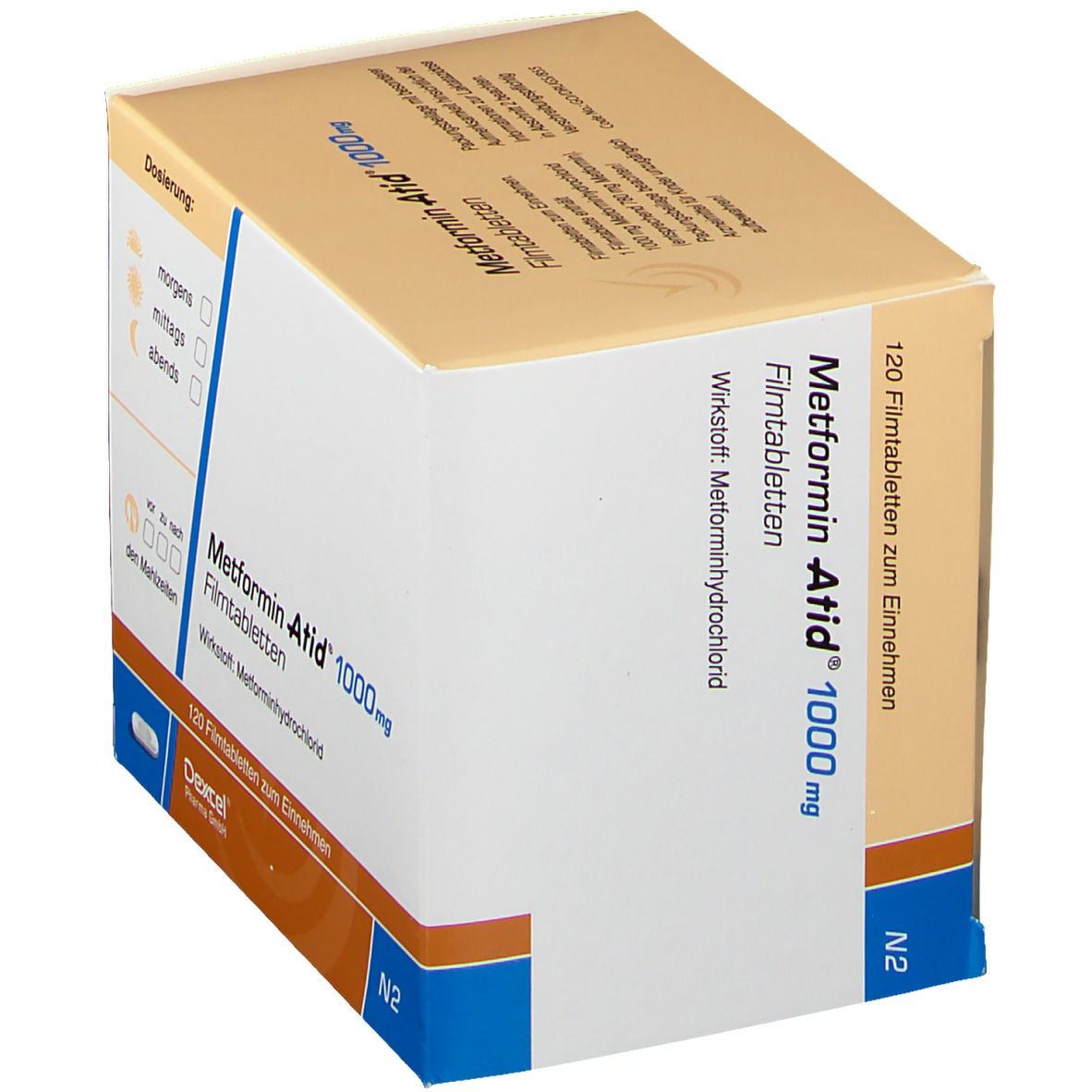 Metformin Atid 1.000 mg Filmtabletten 120 St