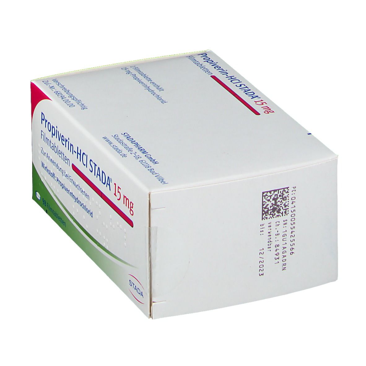 PROPIVERIN-HCl Stada 15 mg Filmtabletten 98 St