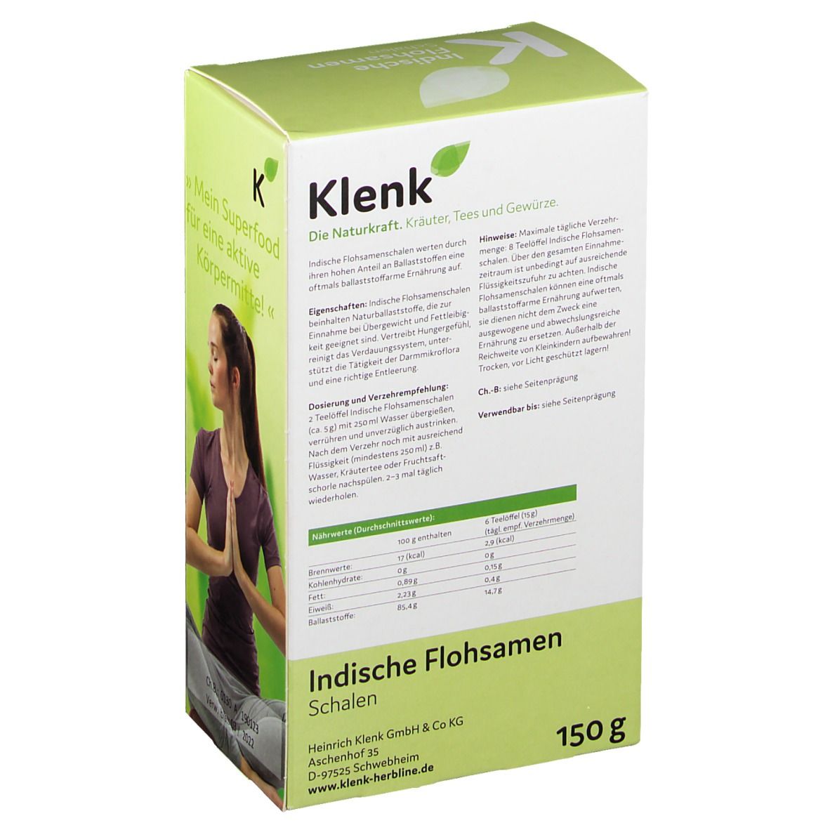 Klenk Indische  Flohsamen Schalen