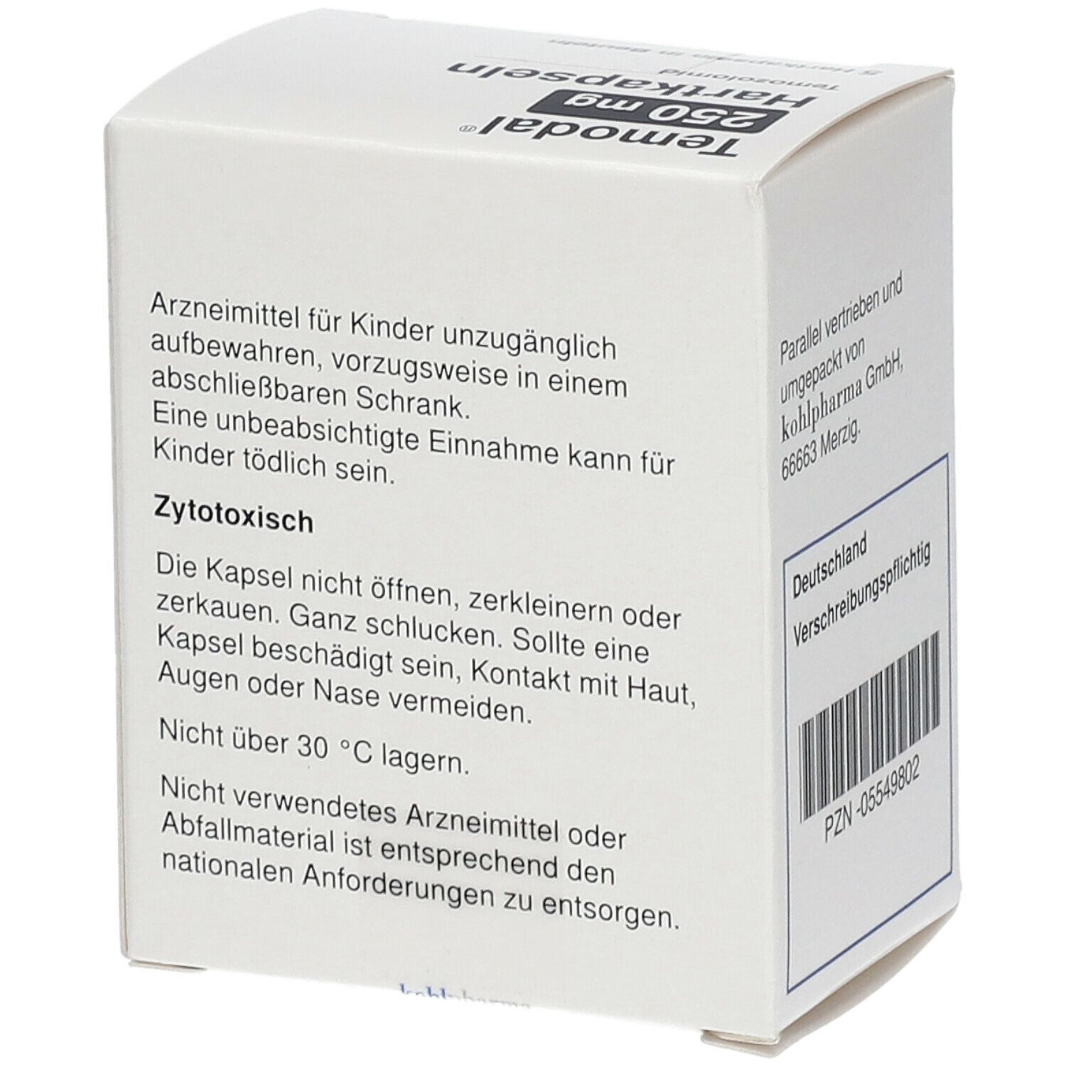 Temodal 250 mg  In Beuteln