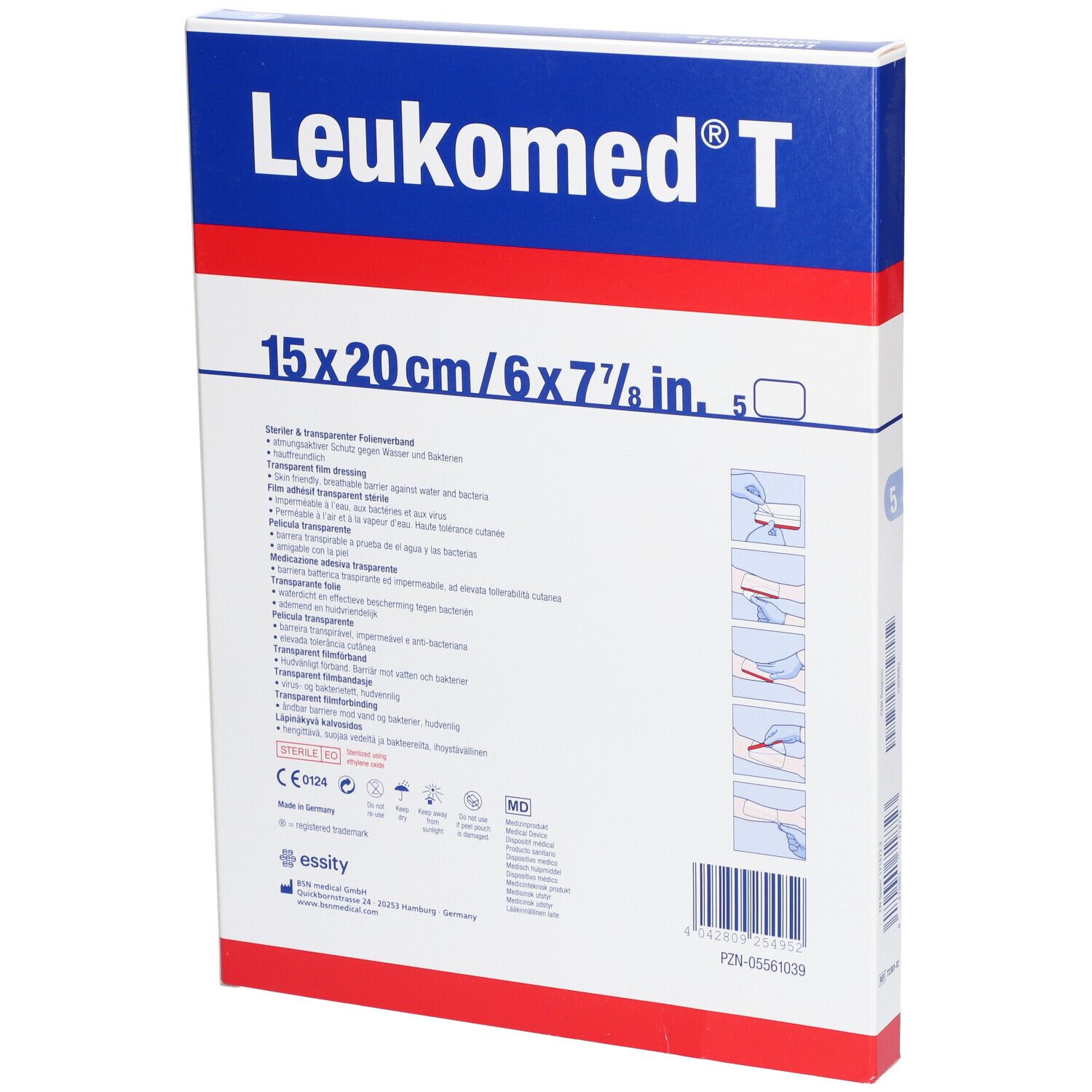 Leukomed transp. sterile Pflaster 15x20 cm