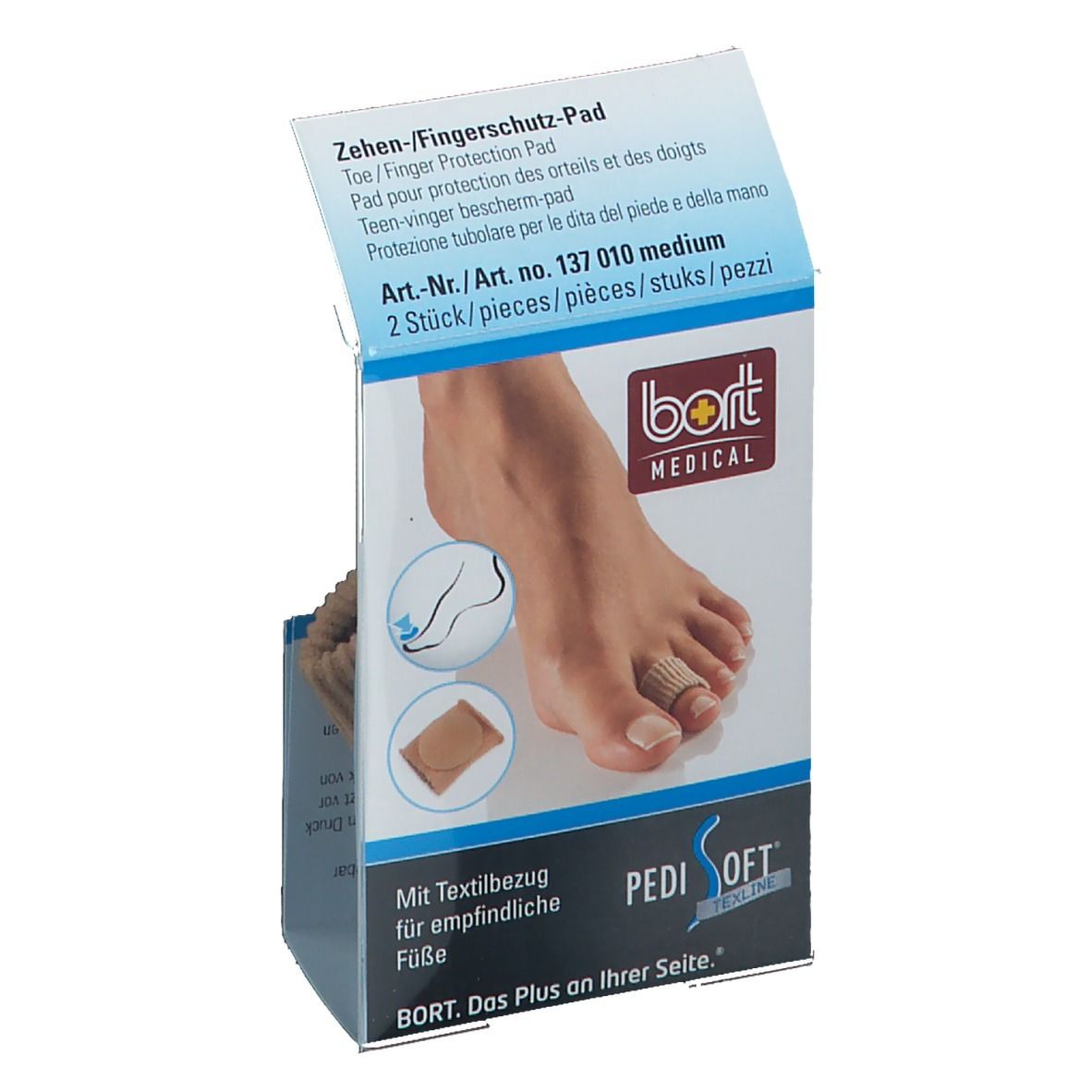 BORT PediSoft® TexLine Zehen-/Fingerschutz-Pad Gr. M