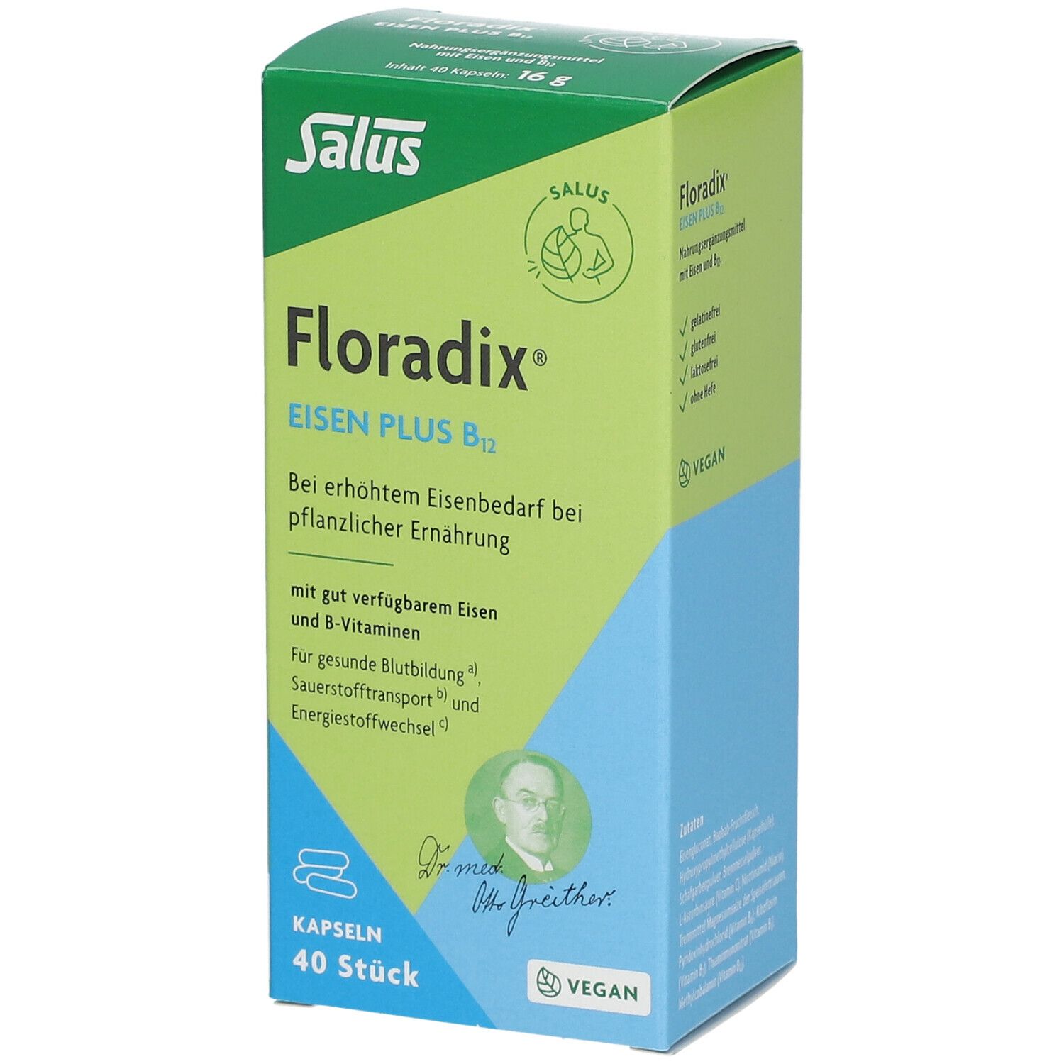 Salus® Floradix® Eisen Plus B12 Vegan 40 St - Shop-apotheke.com