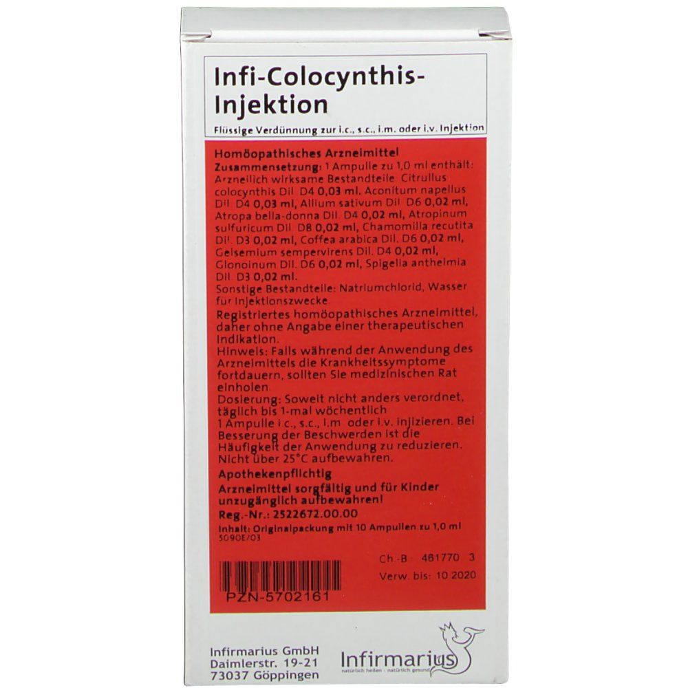 Infi-Colocynthis-Injektion
