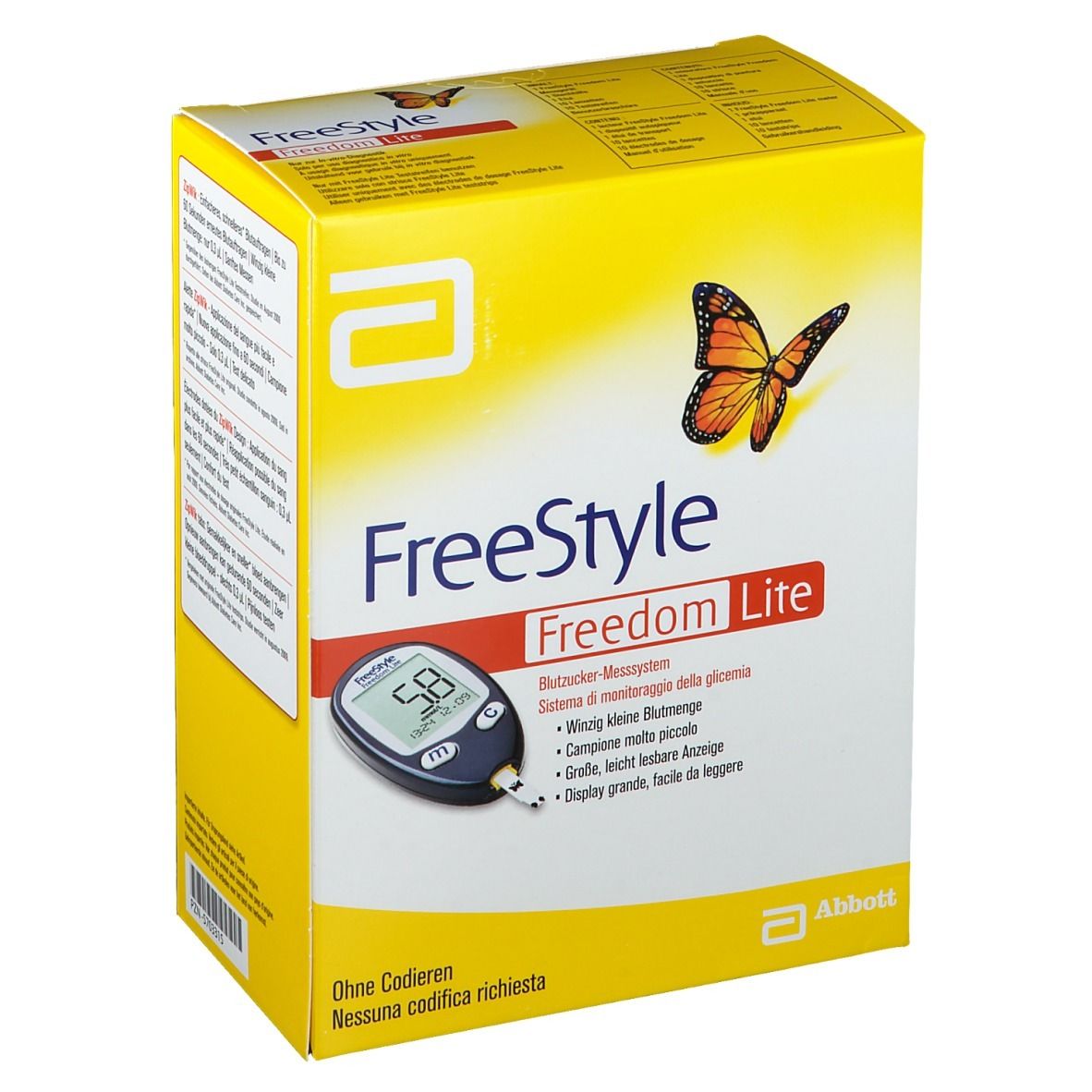 FreeStyle FREEDOM Lite Set  mmol/l ohne Codieren