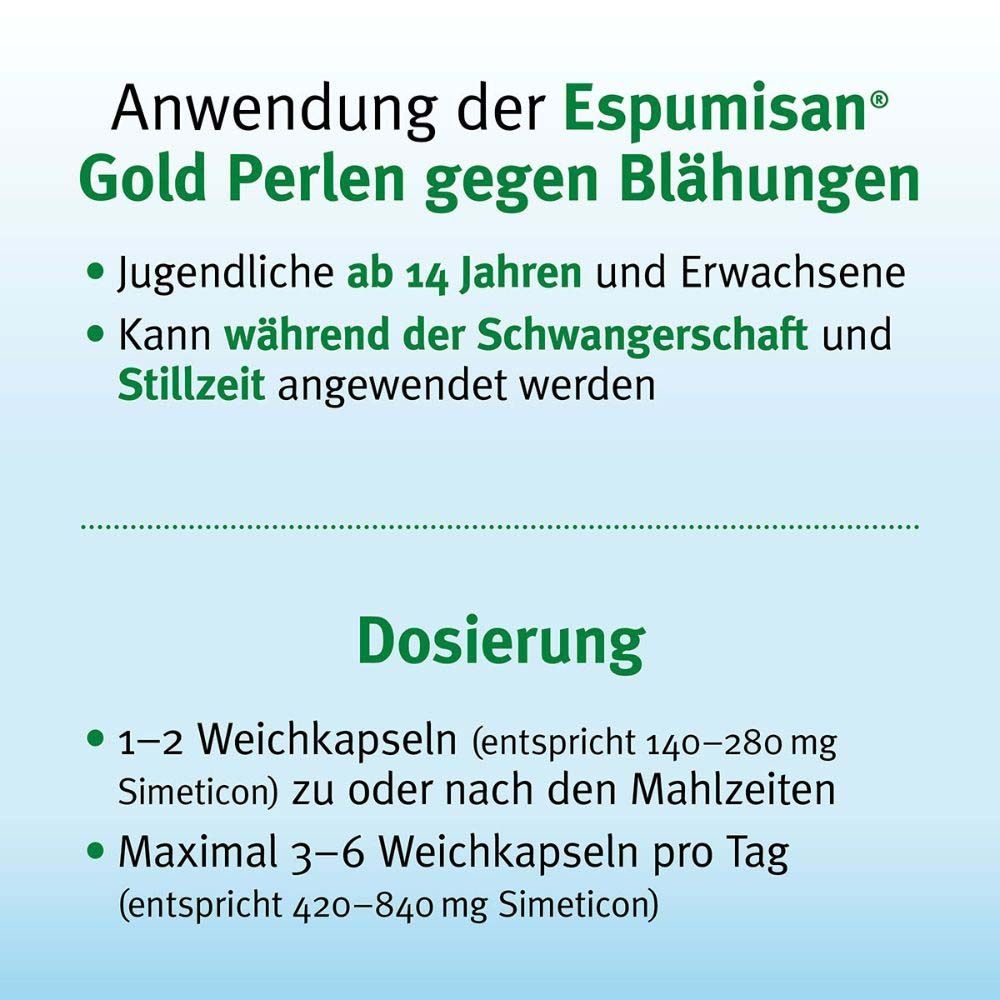 Espumisan® Gold Perlen gegen Blähungen