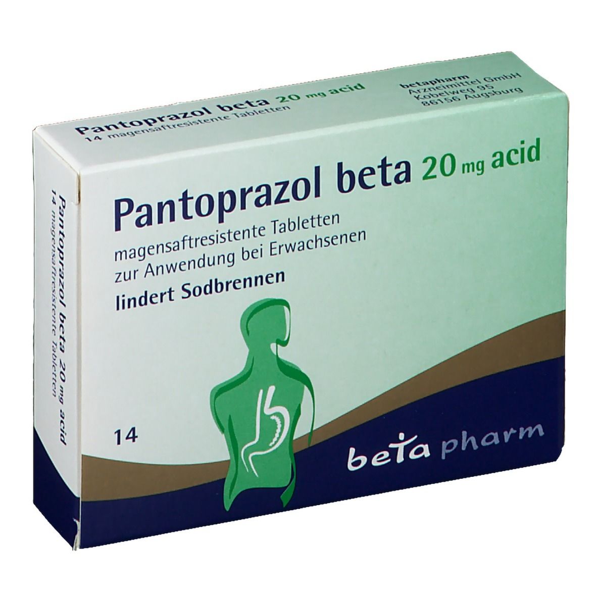 Pantoprazol beta 20 mg acid