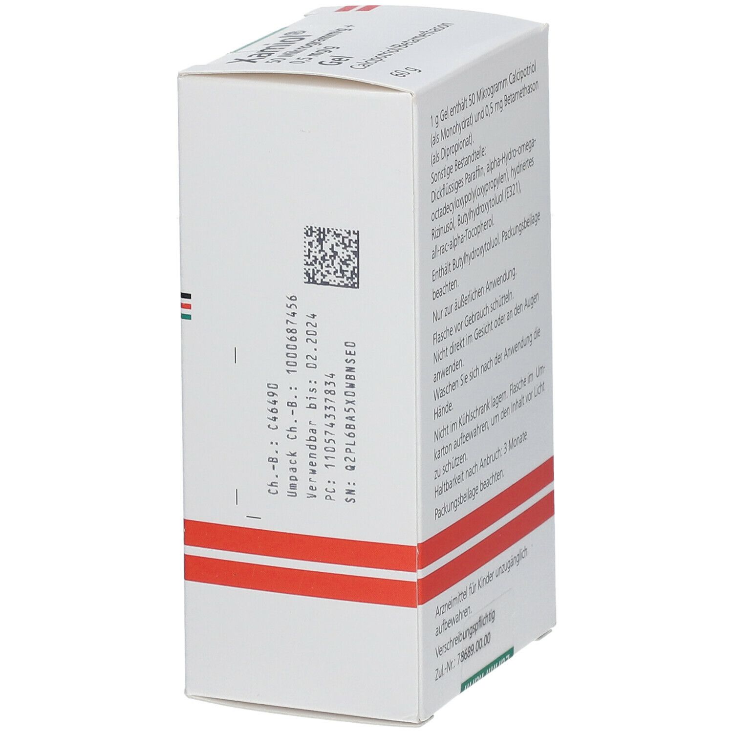 XAMIOL 50 Mikrogramm/g+0,5 mg/g Gel