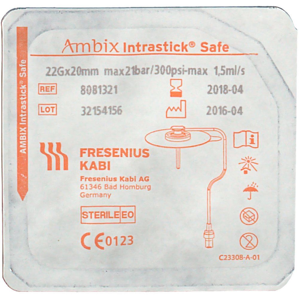 Ambix Intrastick Safe Portkanüle 22 Gx27 mm 1 St Infusionsset