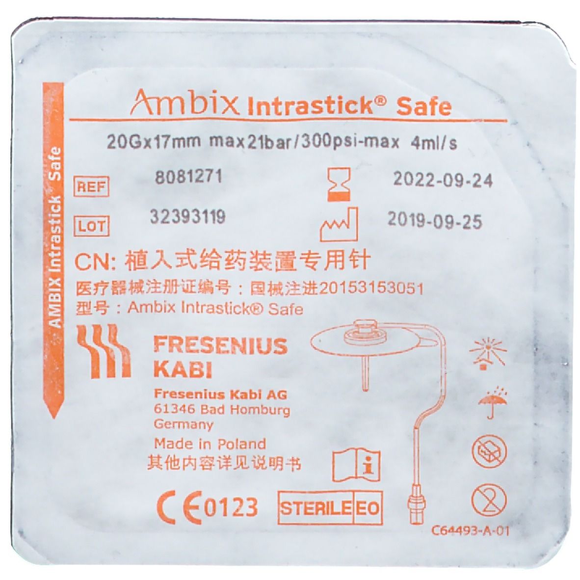 Ambix Intrastick® Safe 20 G x 17 mm druckfest