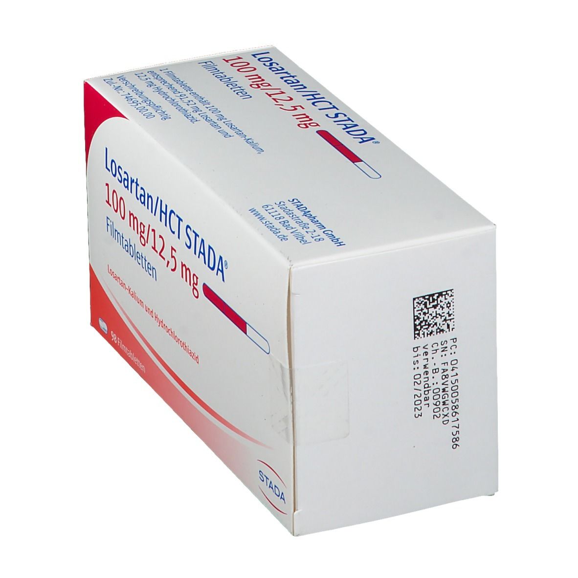 Losartan/Hct Stada 100 mg/12,5 mg Filmtabletten 98 St