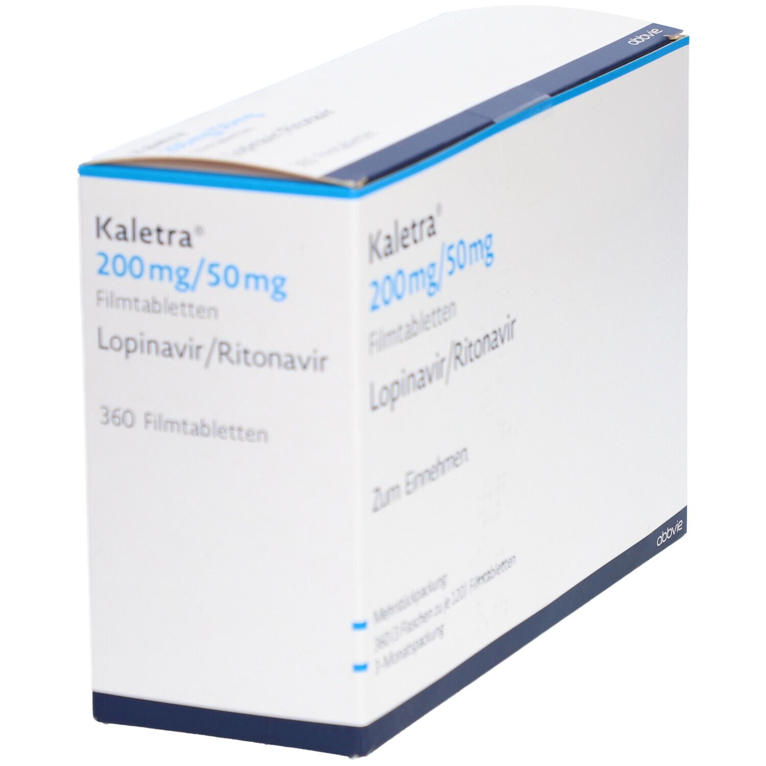 Kaletra 200 mg/50 mg Filmtabletten 3 Mon.Pckg. 360 St