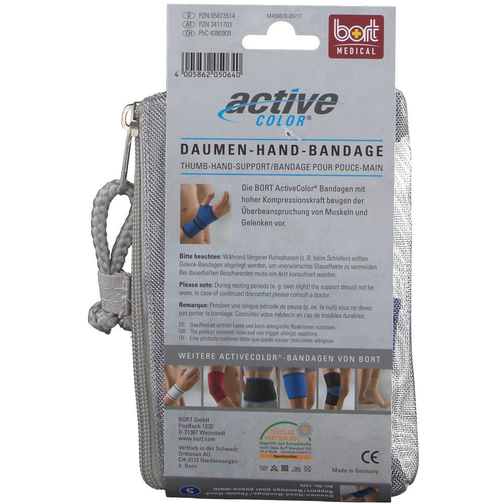 Bort Activecolor Daumen Hand Bandage small blau