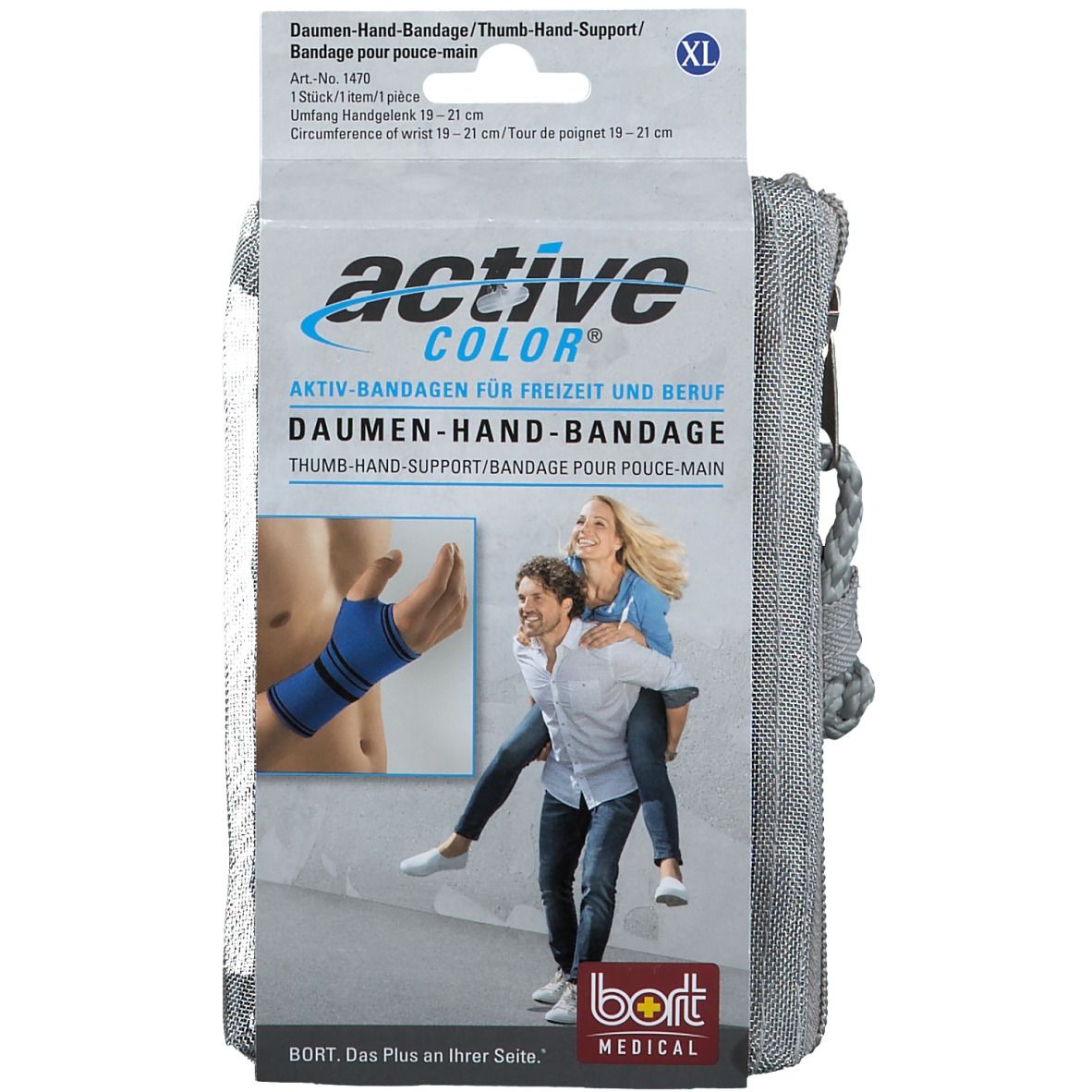 BORT ActiveColor® Daumen-Hand-Bandage Gr. XL blau