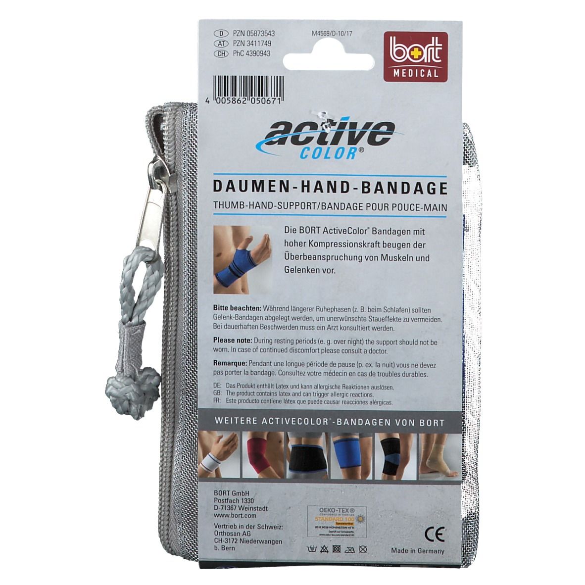 Bort Activecolor Daumen Hand Bandage x-large blau